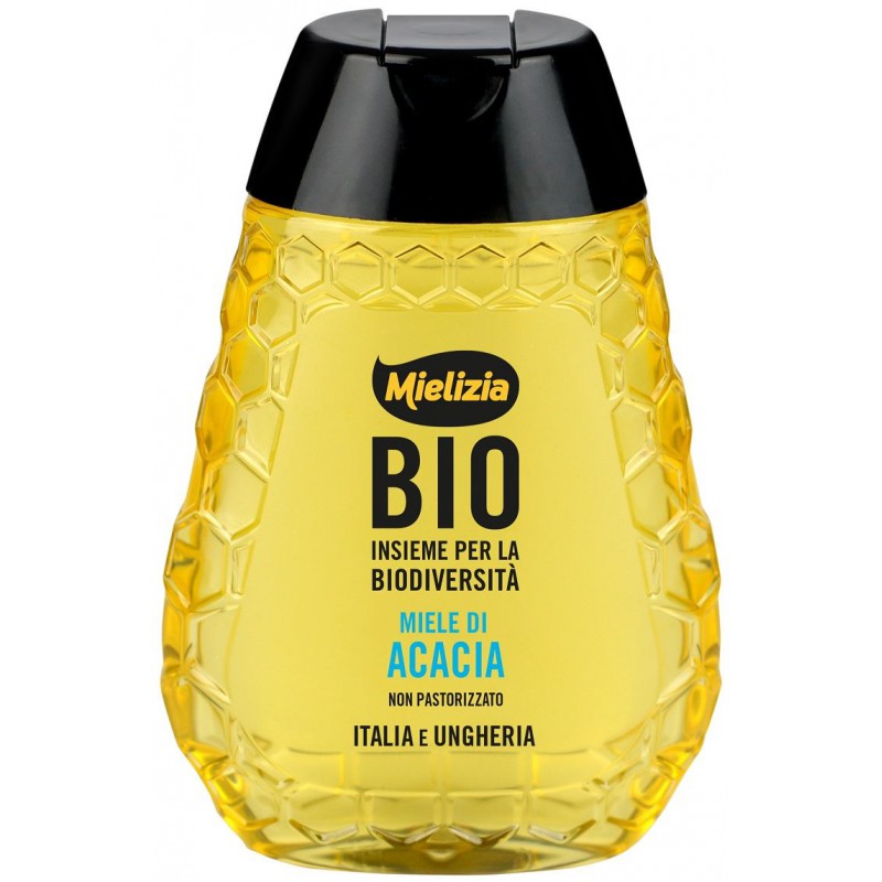 MIÓD NEKTAROWY AKACJOWY Z DOZOWNIKIEM BIO 250 g - MIELIZIA