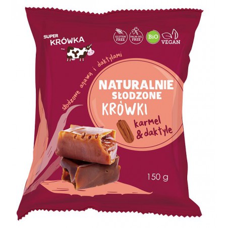 KRÓWKI SŁODZONE AGAWĄ I DAKTYLAMI BEZGLUTENOWE BIO 150 g - ME GUSTO (SUPER KRÓWKA)