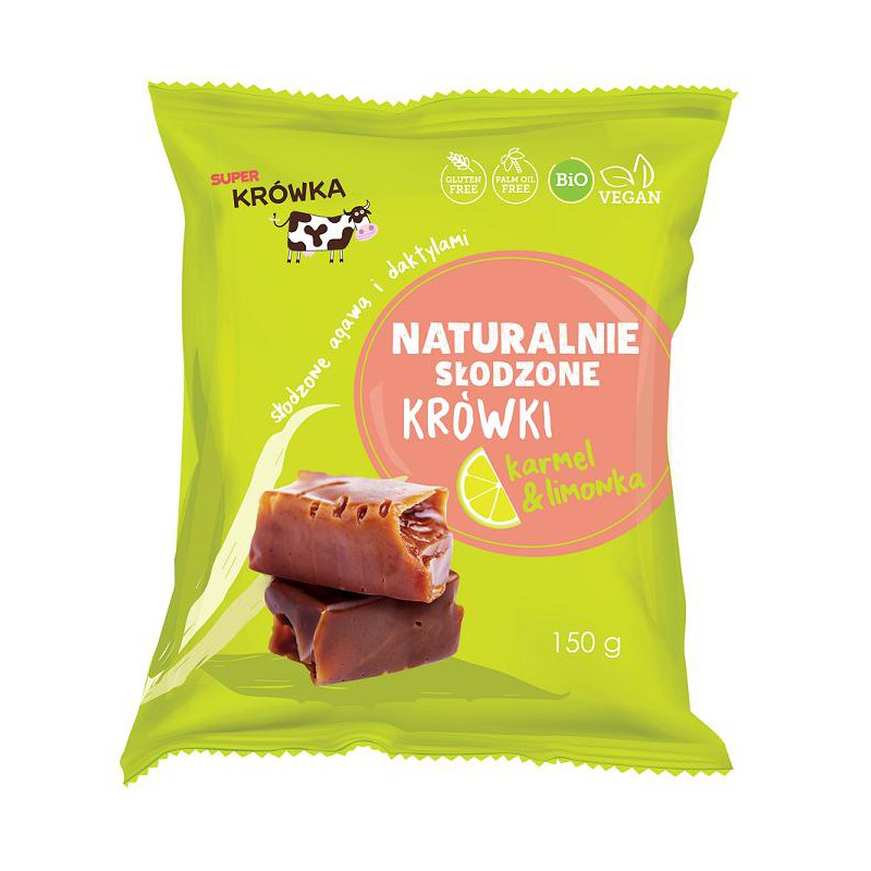KRÓWKI O SMAKU KARMELU I LIMONKI BEZGLUTENOWE BIO 150 g - ME GUSTO (SUPER KRÓWKA)