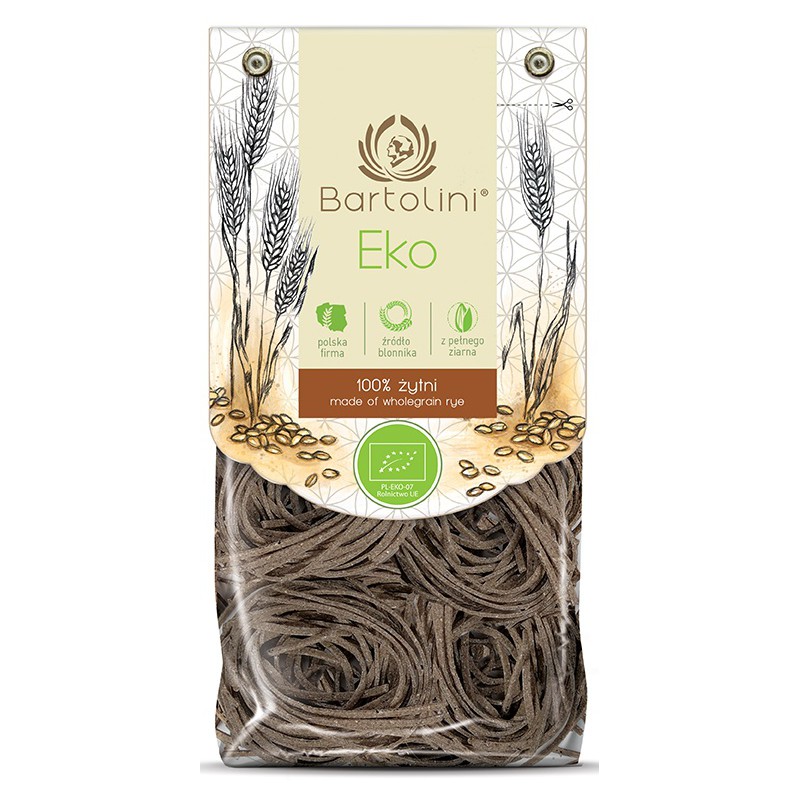 MAKARON (ŻYTNI RAZOWY) GNIAZDA TAGLIATELLE BIO 250 g - BARTOLINI