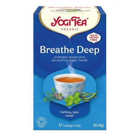 HERBATKA GŁĘBOKI ODDECH (BREATHE DEEP) BIO (17 x 1,8 g) 30,6 g - YOGI TEA