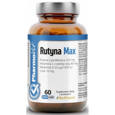 RUTYNA MAX BEZGLUTENOWA 60 KAPSUŁEK 31,5 g - PHARMOVIT (CLEAN LABEL)