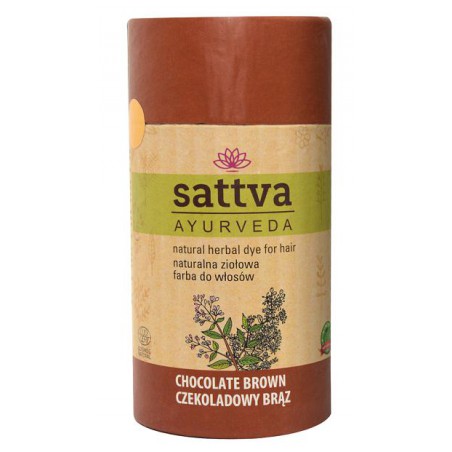 HENNA CZEKOLADOWY BRĄZ ECO 150 g - SATTVA