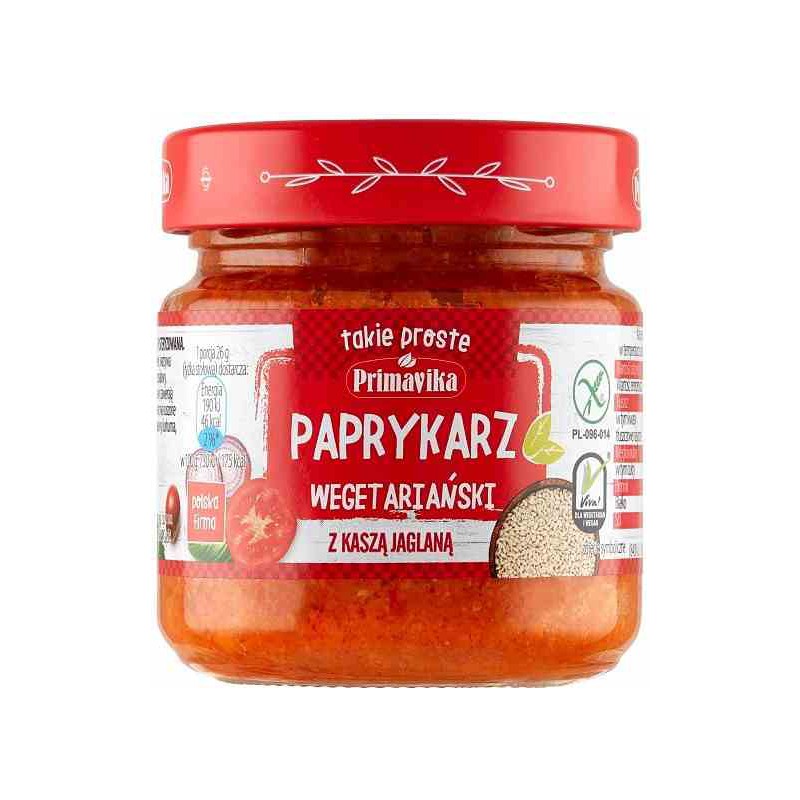 Paprykarz wegetariański z kaszą jaglaną 160 g