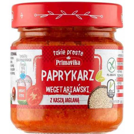 Paprykarz wegetariański z kaszą jaglaną 160 g