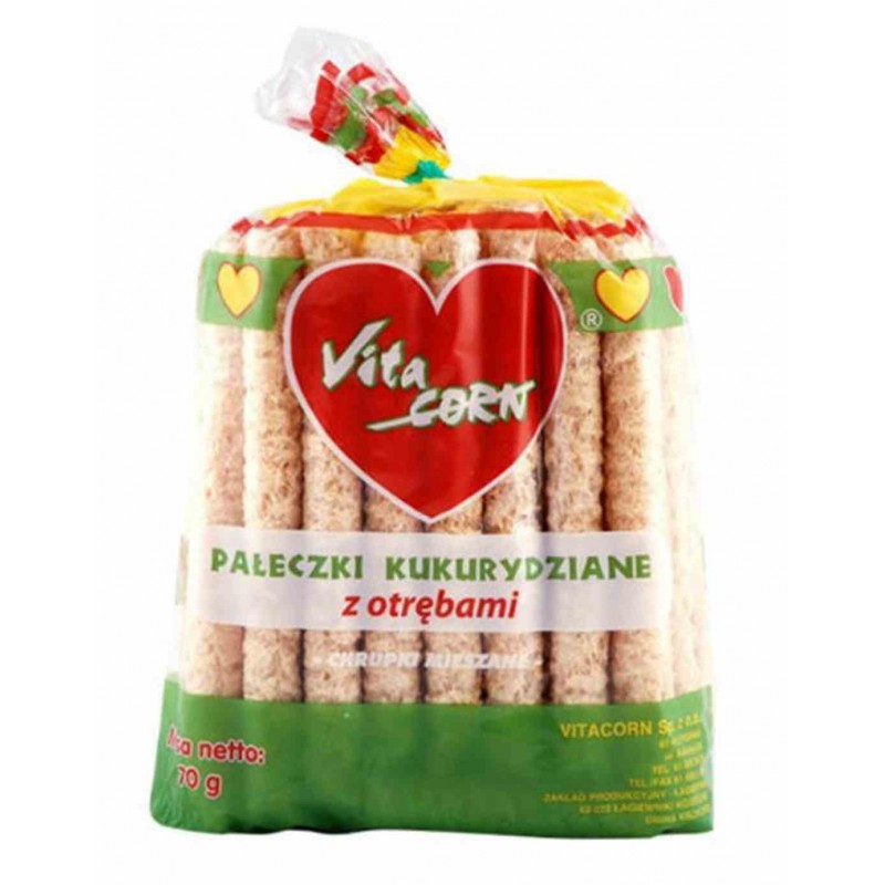 Pałeczki kukurydziane z otrębami 70 g