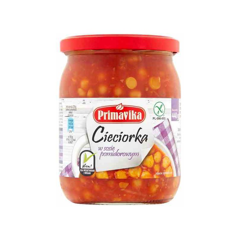 Cieciorka w sosie pomidorowym 440 g