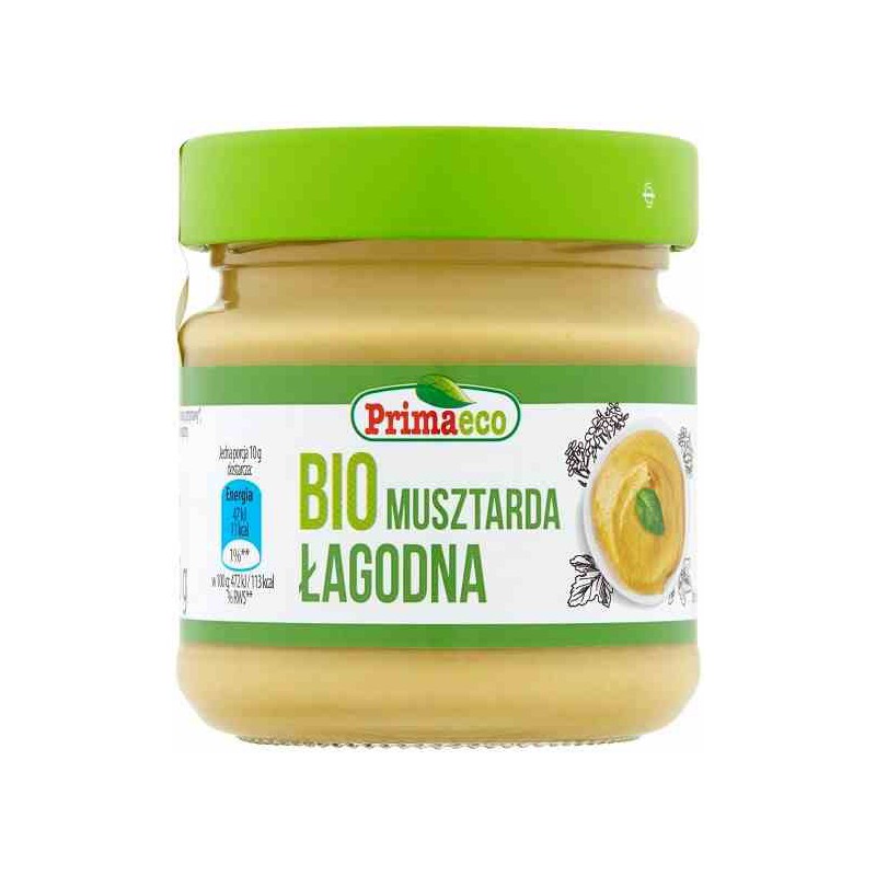 Musztarda łagodna BIO 170 g