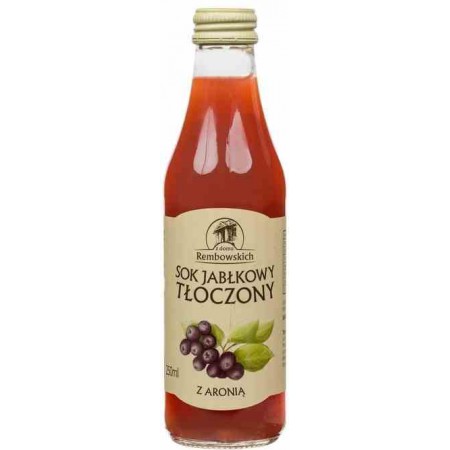 Sok jabłkowy tłoczony z aronią 250 ml