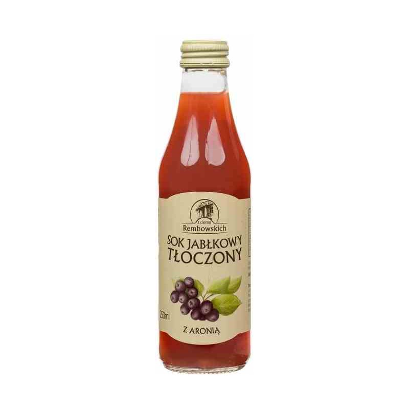 Sok jabłkowy tłoczony z aronią 250 ml