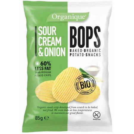 Chipsy o smaku śmietankowo-cebulowym BEZGL. BIO 85 g