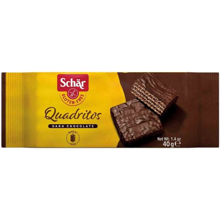 Quadritos- wafelki w czekoladzie BEZGL. 40 g