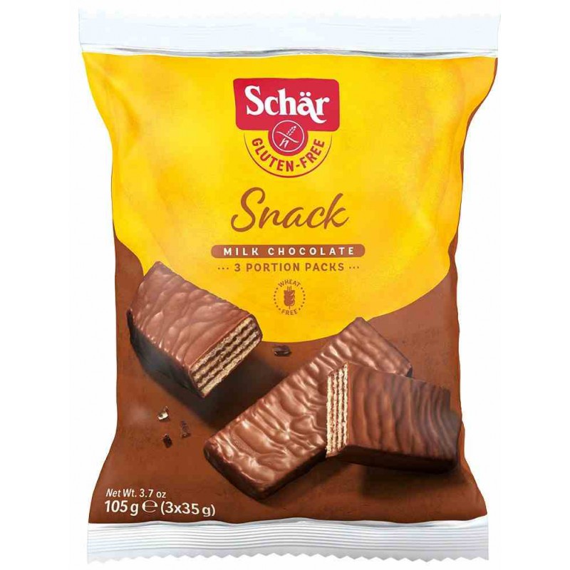 Snack- wafle w czekoladzie (3x35g) BEZGL. 105 g