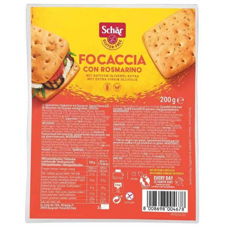 Focaccia z rozmarynem BEZGL. 200 g