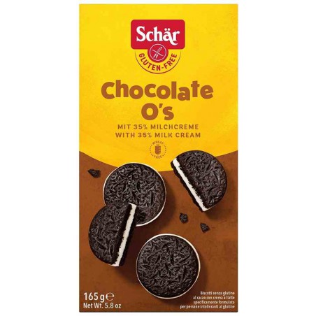 Chocolate O's- ciastka z kremem mlecz.BEZGL.165 g