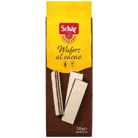 Wafers cacao-wafle z kremem kakaowym BEZGL. 125 g