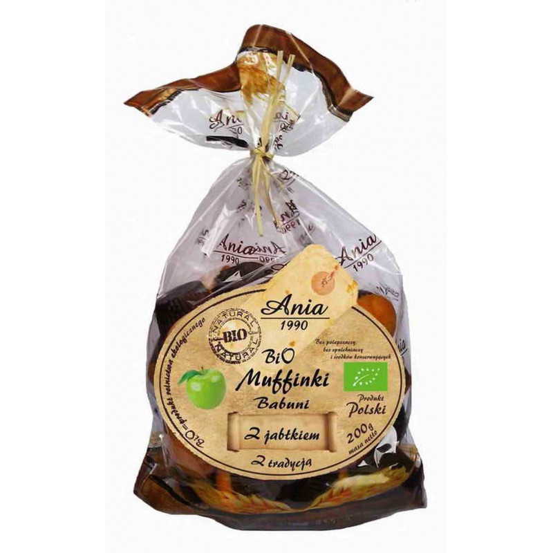 Muffinki babuni z jabłkiem BIO 200 g