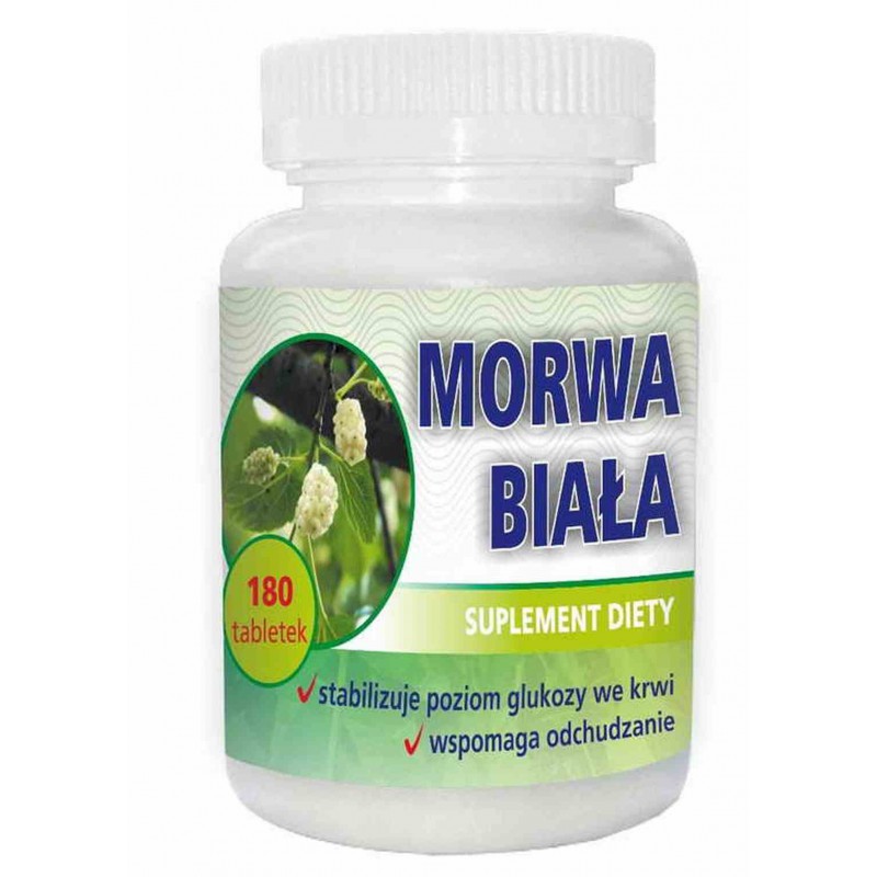 Morwa biała 180 tabletek Suplement Diety