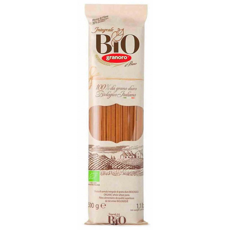 Makaron spaghetti pełnoziarnisty BIO 500 g