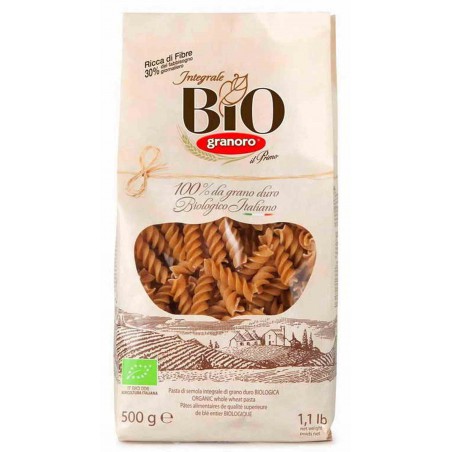 Makaron fusilli pełnoziarnisty BIO 500 g