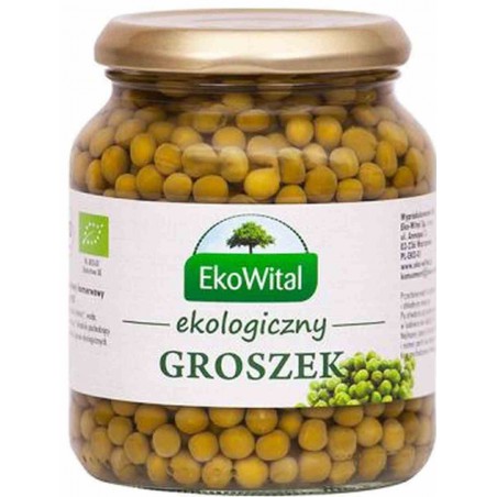 Groszek zielony w zalewie BIO 350 g / 230 g