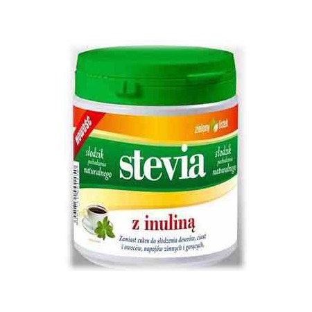 Słodzik z inuliną 140 g Stevia Zielony Listek