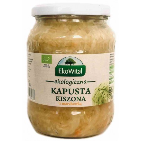 Kapusta kiszona z marchewką BIO 680 g / 500 g