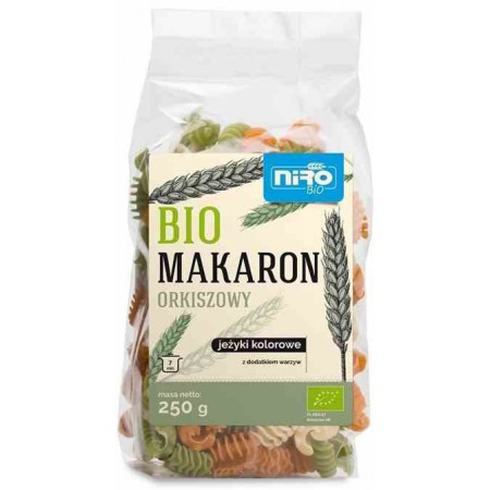 Makaron orkiszowy jeżyki kolorowe BIO 250 g