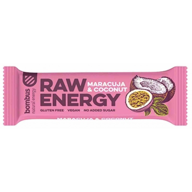 Baton RAW ENERGY marakuja-kokos BEZGL. 50 g
