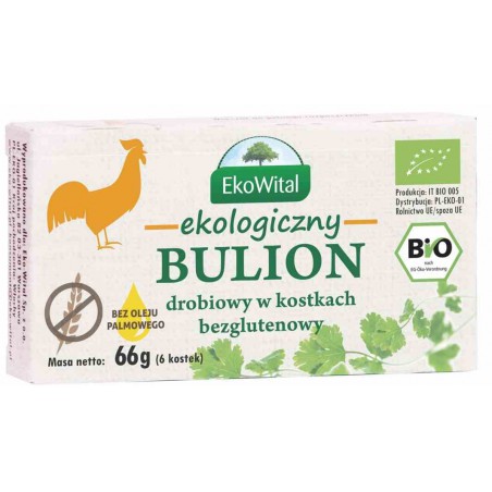 Bulion drobiowy w kostkach bez oleju palmowego BEZGL. BIO 66 g