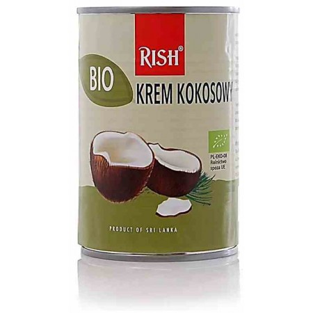Krem kokosowy 17% tłuszczu ( mleczko kokosowe ) BIO 400 ml