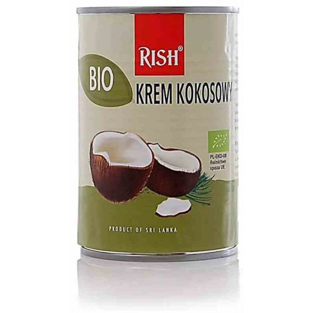 Krem kokosowy 17% tłuszczu ( mleczko kokosowe ) BIO 400 ml