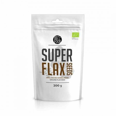 Siemie lniane mielone - odtluszczone BIO 200 g