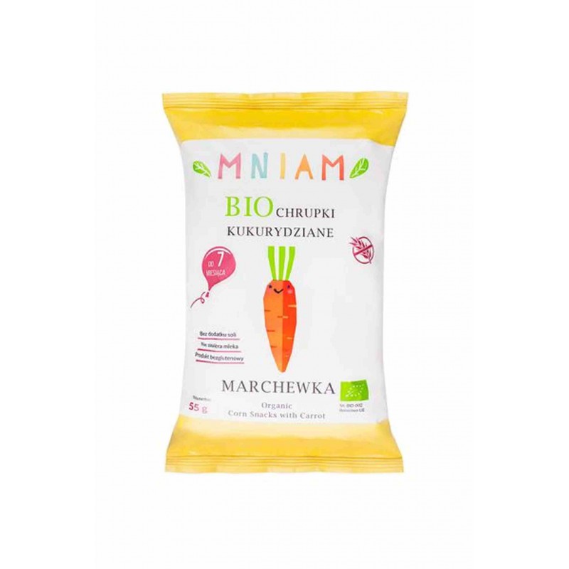 Chrupki kukurydziane marchewka BEZGL. BIO 55 g
