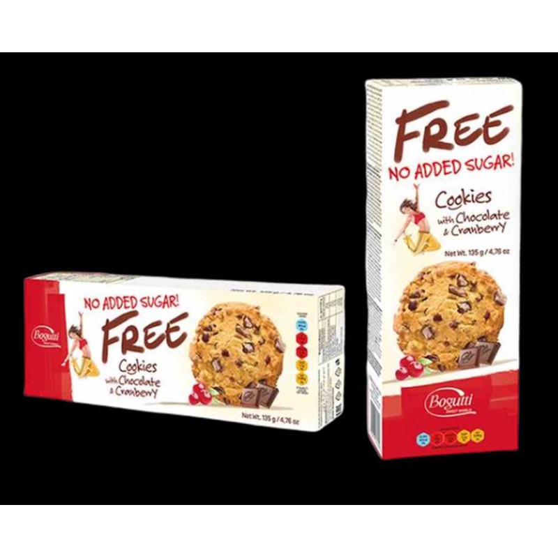 Ciasteczka z żurawiną B/C 135 g