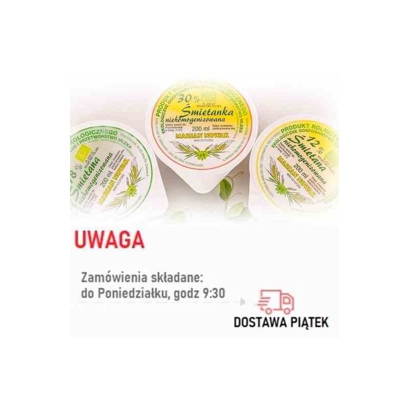 Śmietana 18%  BIO 200 ml