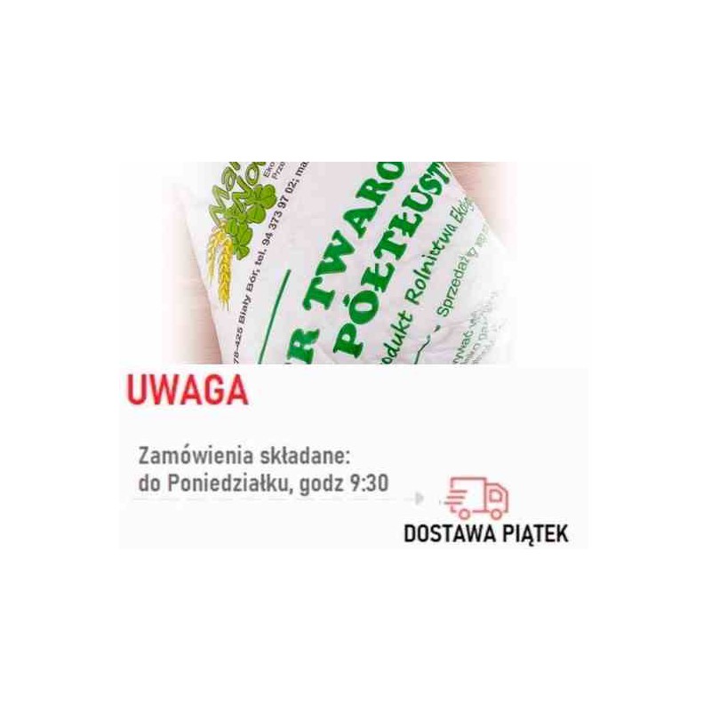 Twaróg półtłusty BIO