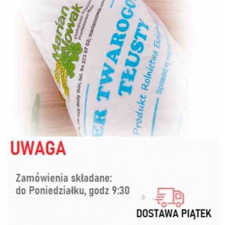 Twaróg tłusty BIO