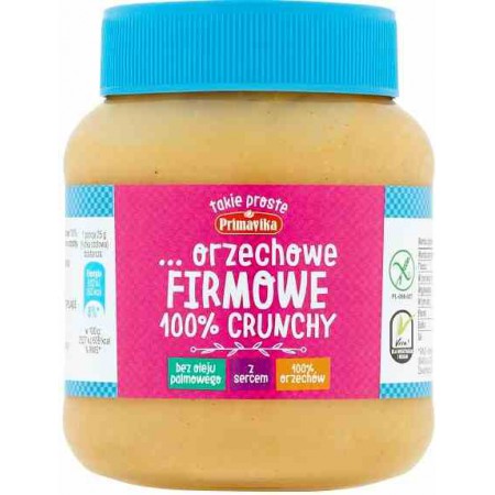 Masło orzechowe firmowe 100% crunchy 350 g