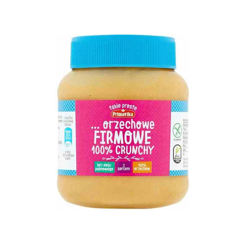 Masło orzechowe firmowe 100% crunchy 350 g
