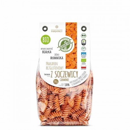 Makaron świderek z soczewicy czerwonej  BEZG.BIO 250 g