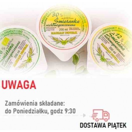 Śmietanka 30%  BIO 445 ml