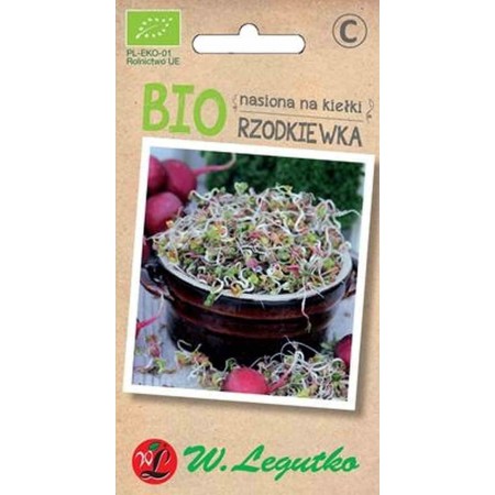 Nasiona na kiełki - Rzodkiewka BIO 10 g