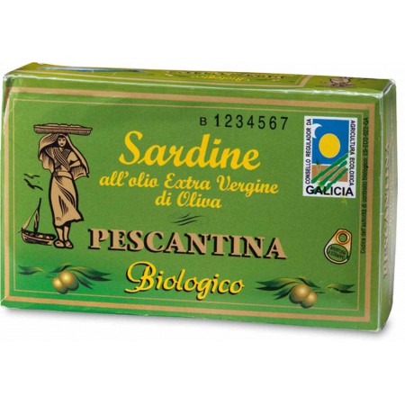 Sardynki w ekologicznej oliwie z oliwek extra virgin 120 g