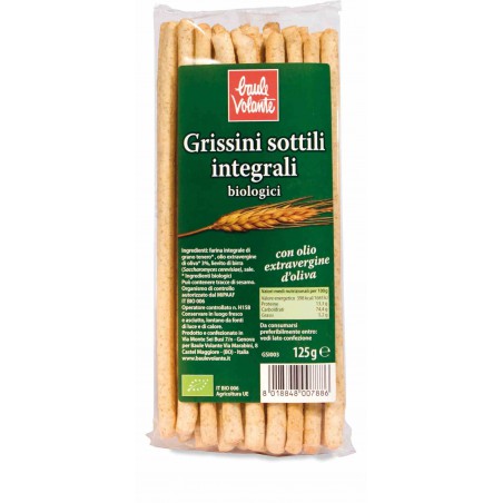 Paluszki Grissini pełnoziarniste BIO 125 g