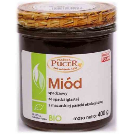 Miód spadziowy ze spadzi iglastej BIO 400 g