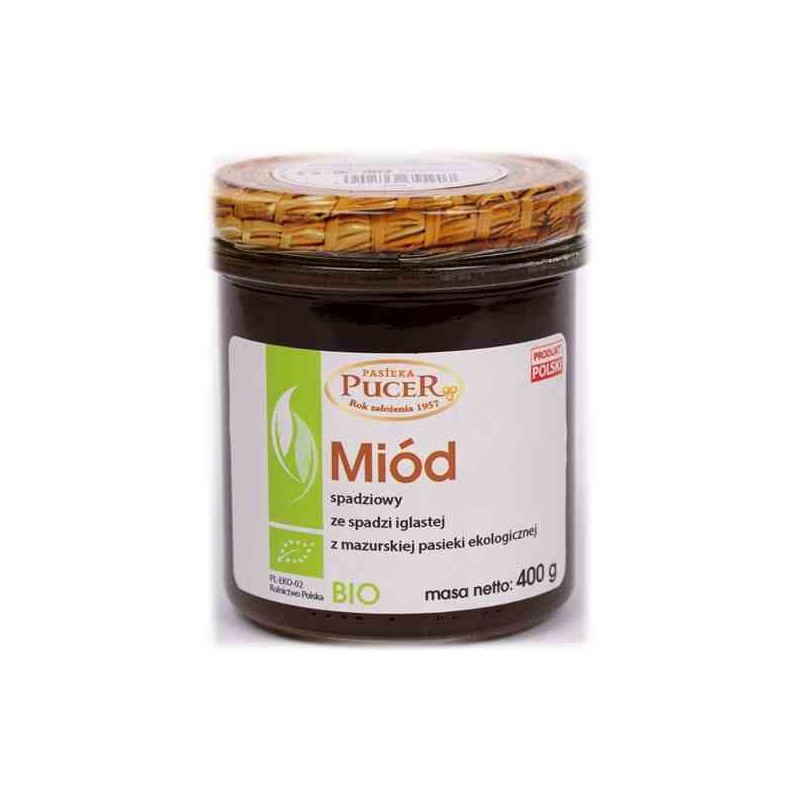 Miód spadziowy ze spadzi iglastej BIO 400 g