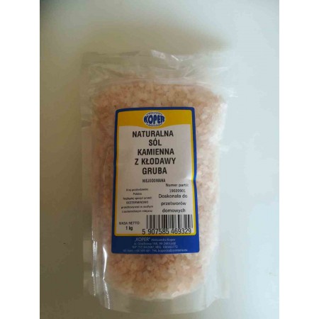 Sól naturalna kamienna z Kłodawy gruba 1 kg