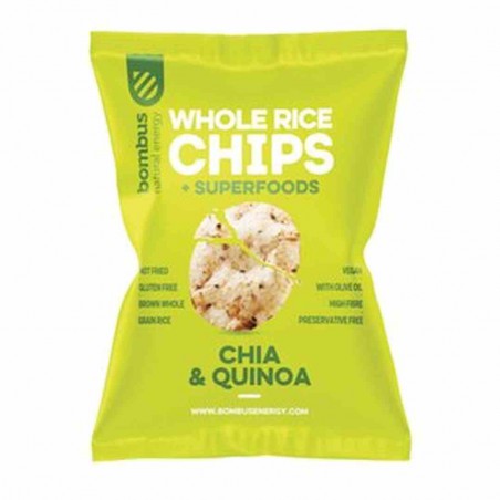 Chipsy ryżowe pełnoziarniste z chia i quinoa BEZGL. 60 g