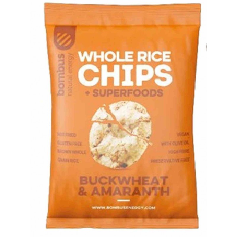 Chipsy ryżowe pełnoziarniste z gryką i amarantusem BEZGL. 60 g